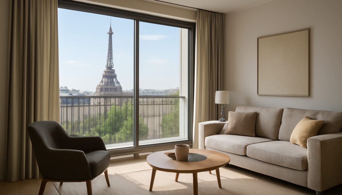 appartement avec vue sur monument touristique