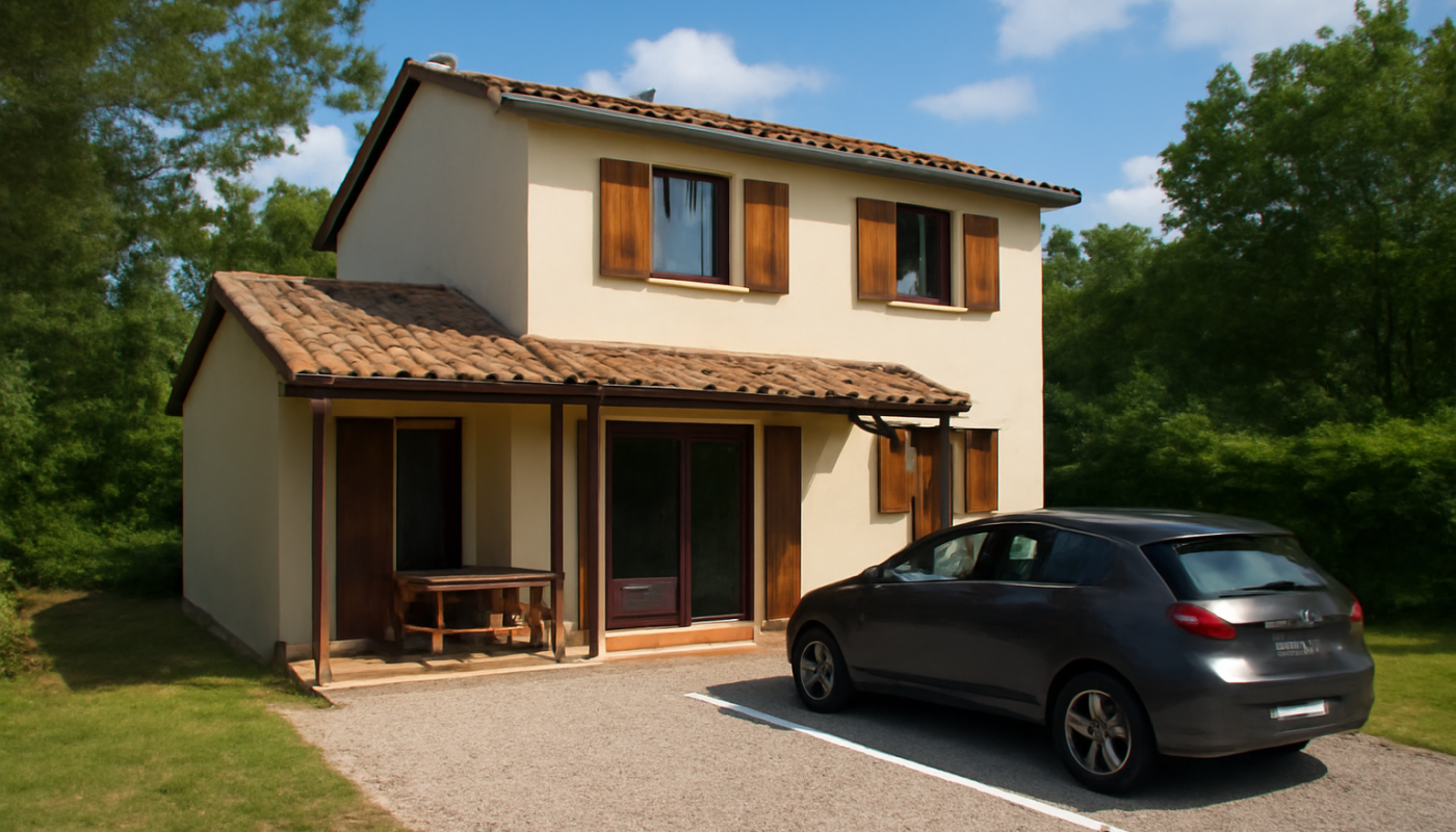 maison de vacances avec parking privé